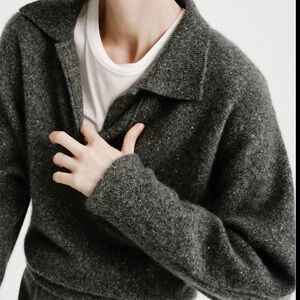 Vince Charcoal Knit Cardigan size small new without tags